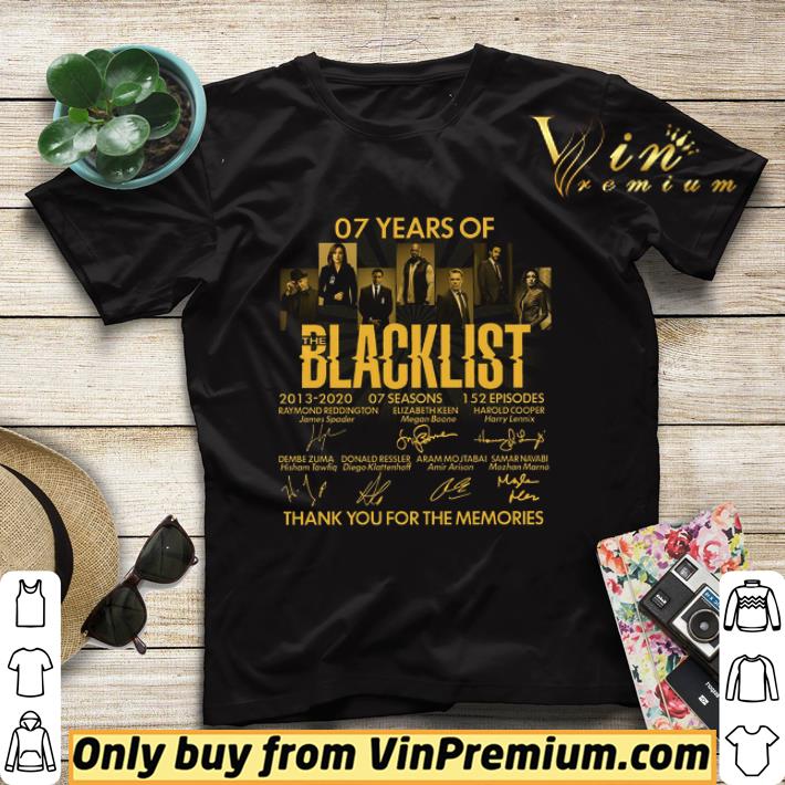 07 Years Of The Blacklist 2013 2020 07 Seasons 152 Episodes Signature Thank You shirt sweater 11a276ea 07 years of the blacklist 2013 2020 07 seasons 152 episodes signature thank you shirt sweater 4 - 07 Years Of The Blacklist 2013 2020 07 Seasons 152 Episodes Signature Thank You shirt sweater
