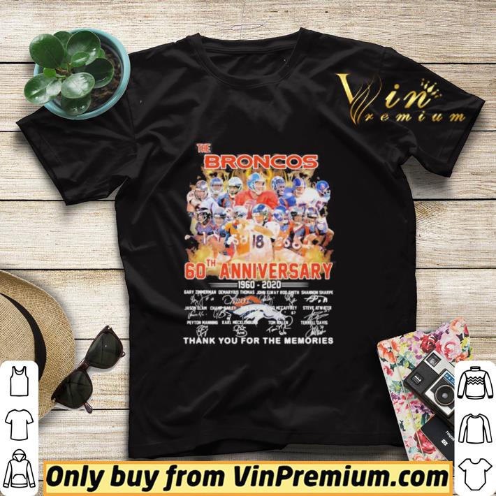 38f8518d funny the broncos 60th anniversary 1960 2021 thank you for the memories signatures shirt sweater 4 - Funny The broncos 60th anniversary 1960 2021 thank you for the memories signatures shirt sweater