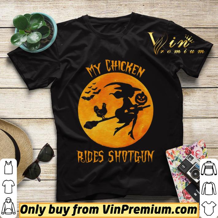 40fdceef halloween my chicken rides shotgun shirt sweater 4 - Halloween My Chicken Rides Shotgun shirt sweater