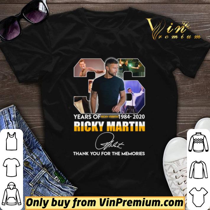 36 years of Ricky Martin 1084 2020 thank you for the memories shirt sweater