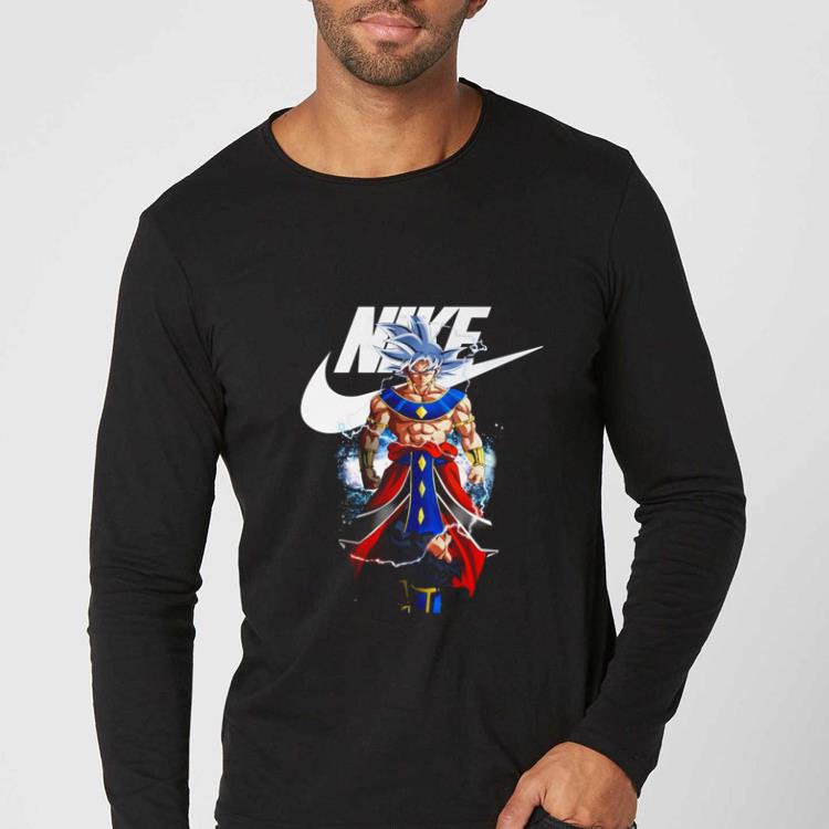 461625e8 official songoku ultra instinct mashup destroyer god nike logo shirt 4 - Official Songoku Ultra Instinct Mashup Destroyer God Nike Logo shirt