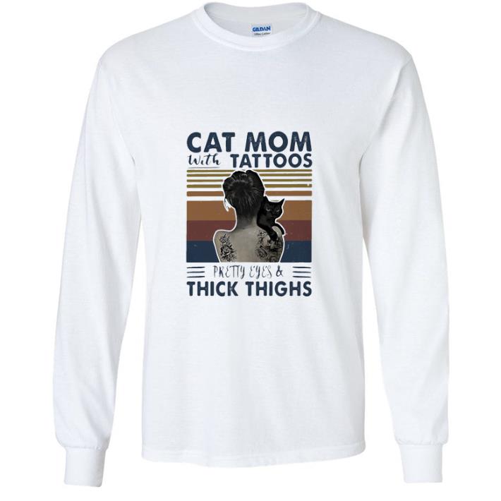 495c7856 great black cat mom with tattoos pretty eyes thick thighs vintage shirt 4 - Great Black Cat Mom With Tattoos Pretty Eyes Thick Thighs Vintage shirt