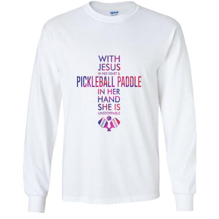 Nice Cross With Jesus In Her Heart And Pickleball Paddle In Her Hand She Is Unstoppable shirt 4f88ffac nice cross with jesus in her heart and pickleball paddle in her hand she is unstoppable shirt 4 - Nice Cross With Jesus In Her Heart And Pickleball Paddle In Her Hand She Is Unstoppable shirt