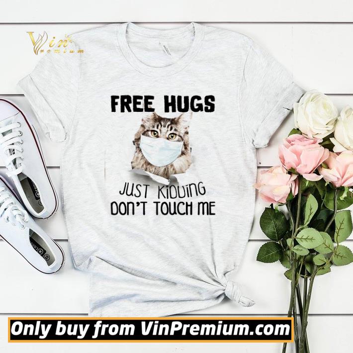 57ac95c9 cat face mask free hugs just lidding don t touch me shirt sweater 4 - Cat Face Mask Free Hugs Just Lidding Don't Touch Me shirt sweater