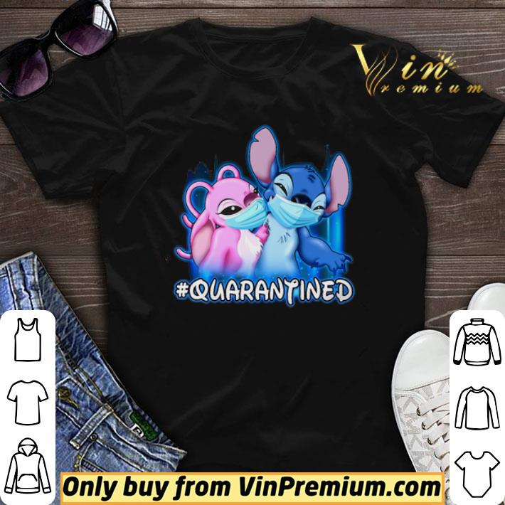 Official Stitch And Angel Face Mask Quarantined shirt sweater