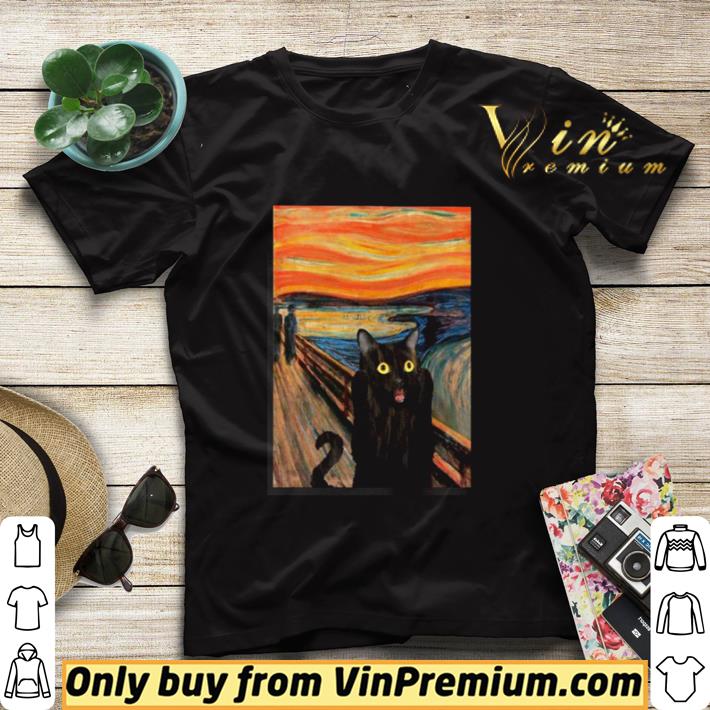 7307d71d the scream black cat shirt sweater 4 - The Scream black cat shirt sweater