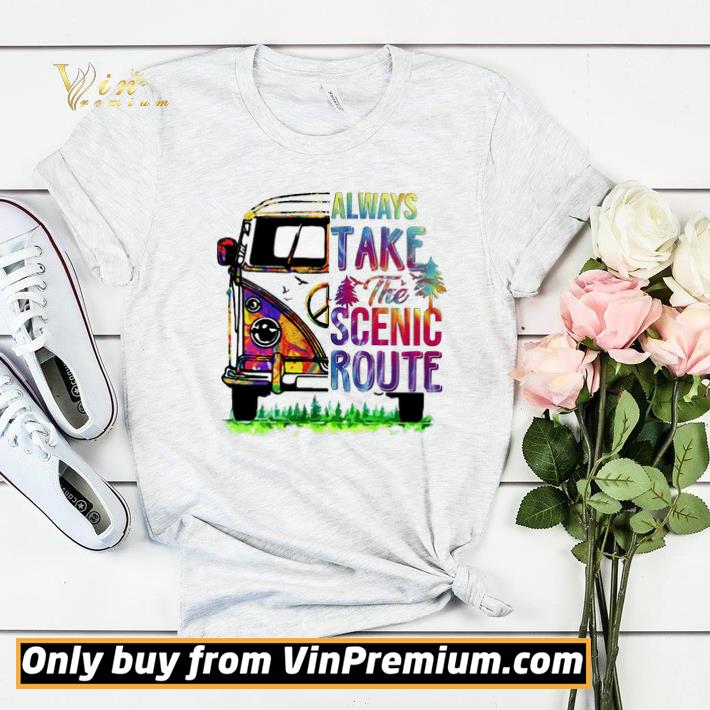 93a5fd4c peace hippie always take the scenic route shirt sweater 4 - Peace Hippie Always Take The Scenic Route shirt sweater