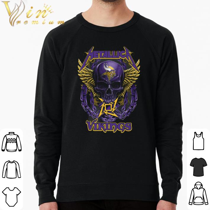 9ab942cf awesome skull metallic vikings halloween shirt sweater 4 - Awesome Skull Metallic Vikings Halloween shirt sweater