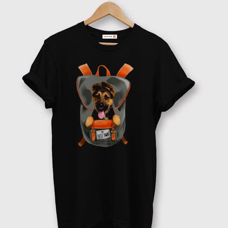 German shepherd in the backpack the best paw Shirt