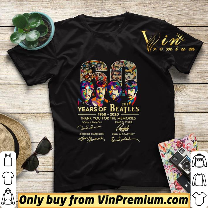 60 Year Of The Beatles 1960-2020 Thank You For The Memories Signature shirt sweater 9ca3b244 60 year of the beatles 1960 2020 thank you for the memories signature shirt sweater 4 - 60 Year Of The Beatles 1960-2020 Thank You For The Memories Signature shirt sweater