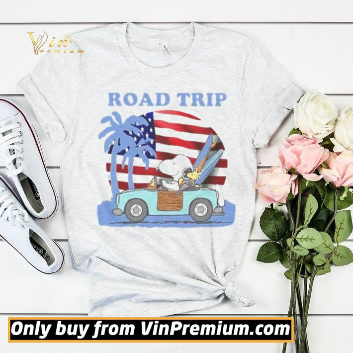 9fd41518 premium snoopy and woodstock riding car road trip american flag independence day shirt sweater 4 - Premium Snoopy and woodstock riding car road trip american flag independence day shirt sweater