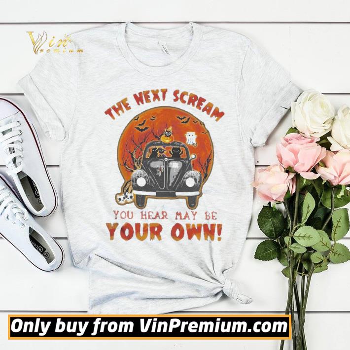 Halloween cat riding car the next scream you hear may be your own sunset shirt sweater a4b006d2 halloween cat riding car the next scream you hear may be your own sunset shirt sweater 4 - Halloween cat riding car the next scream you hear may be your own sunset shirt sweater