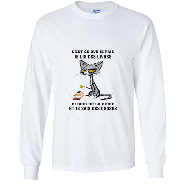 ad5f1f81 awesome grumpy cat c est ce que je fais je lis des livres je bois de la biere shirt 4 - Awesome Grumpy Cat C’est Ce Que Je Fais Je Lis Des Livres Je Bois De La Biere shirt