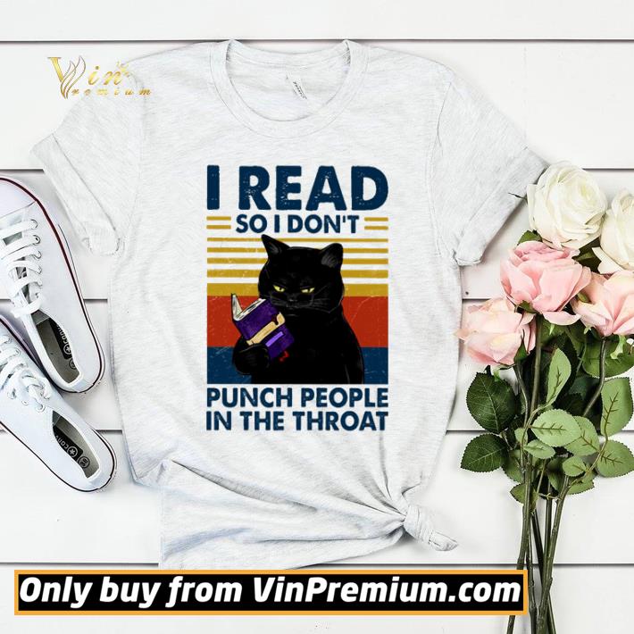ad6d7a70 original cat i read so i don t punch people in the throat vintage shirt sweater 4 - Original Cat I read so I don’t punch people in the throat vintage shirt sweater