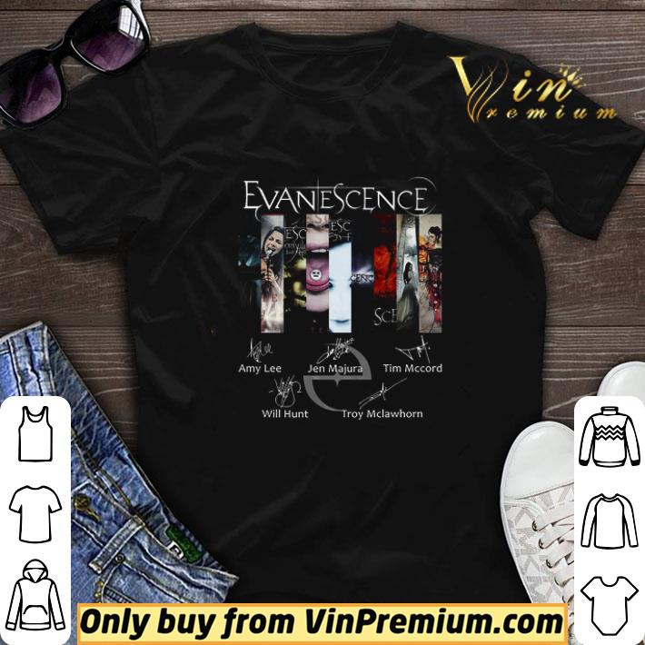 Evanescence Signature Amy Lee Jen Majura Tim Mccord Will Hunt Troy Mclawhorn shirt sweater
