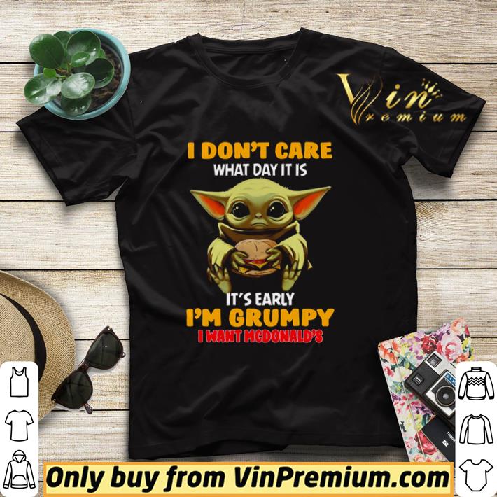 b1bd9415 baby yoda i don t care what day it is it s rarely i m grumpy i want mcdonalds shirt sweater 4 - Baby Yoda I don’t care what day it is it’s rarely I’m grumpy I want McDonalds shirt sweater