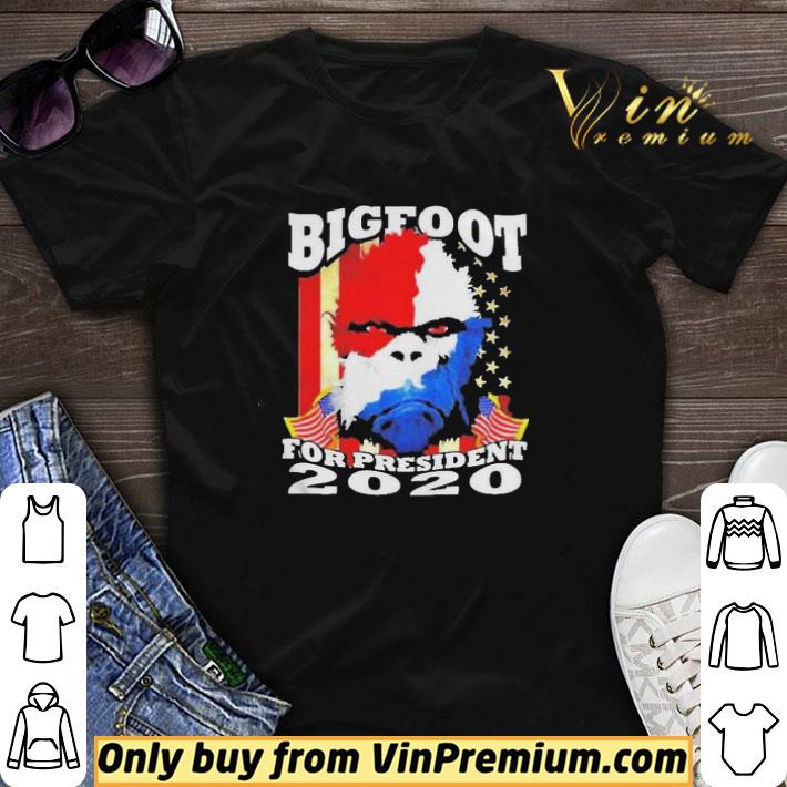 Bigfoot American flag for president 2020 shirt sweater