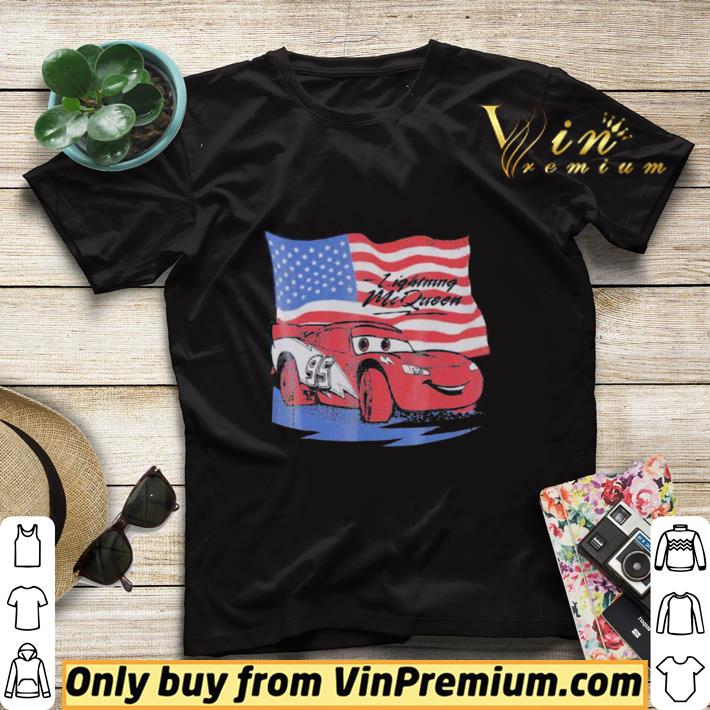 c44f1f2c official car lightning mcqueen american flag shirt sweater 4 - Official Car Lightning McQueen American Flag shirt sweater