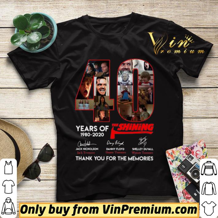 c58feed4 40 years of the shining 1980 2020 thank you for the memories signatures shirt sweater 4 - 40 Years Of The Shining 1980 2020 Thank You For The Memories Signatures shirt sweater