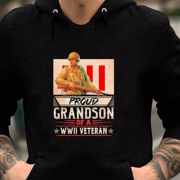 Awesome Proud Grandson Of A Wwii Veteran shirt