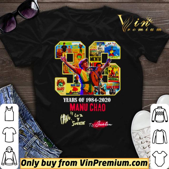 36 years of 1984 2020 manu chao shirt sweater