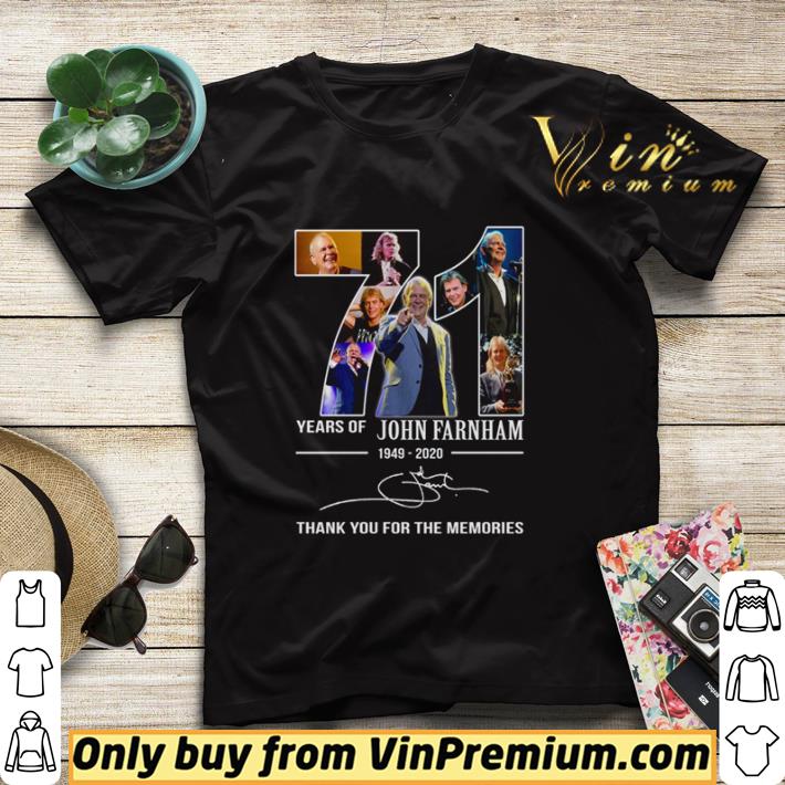 e637ecb7 71 years of john farnham 1949 2020 thank you for the memories signature shirt sweater 4 - 71 years of John Farnham 1949 2020 thank you for the memories signature shirt sweater