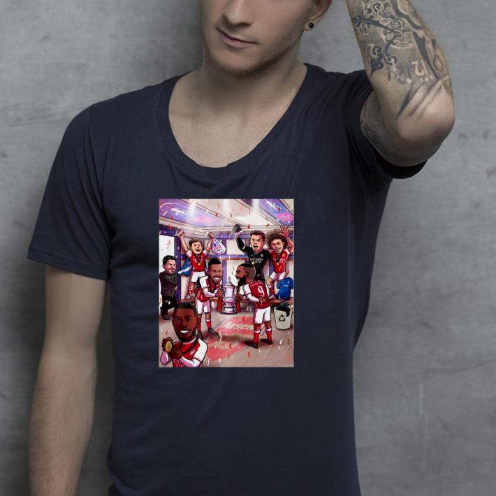eea00030 arsenal champion fa cup london is red shirt 4 - Arsenal Champion FA Cup London Is Red Shirt