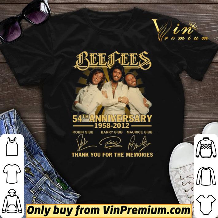 Bee Gees 54th Anniversary 1958 2012 Signature Thank You For The Memories shirt sweater