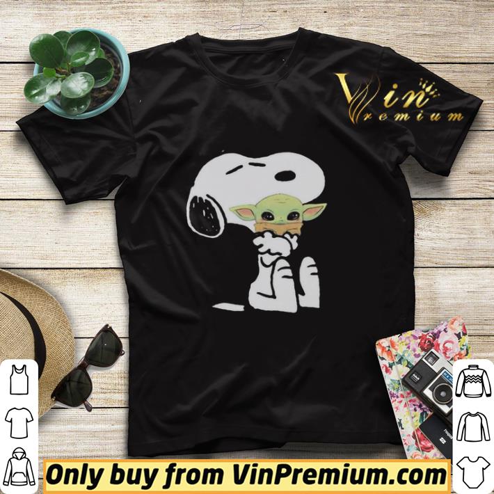 f24768a5 disney snoopy hug baby yoda shirt sweater 4 - Disney Snoopy Hug Baby Yoda shirt sweater