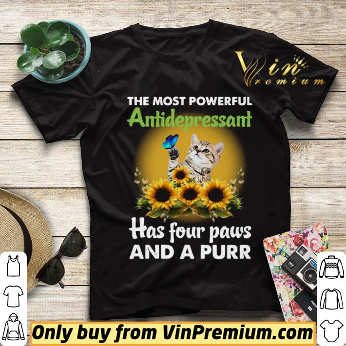 Cat And Sunflower The Most Powerful Antidepressant Has Four Paws And A Purr shirt sweater f7b64fcd cat and sunflower the most powerful antidepressant has four paws and a purr shirt sweater 4 - Cat And Sunflower The Most Powerful Antidepressant Has Four Paws And A Purr shirt sweater