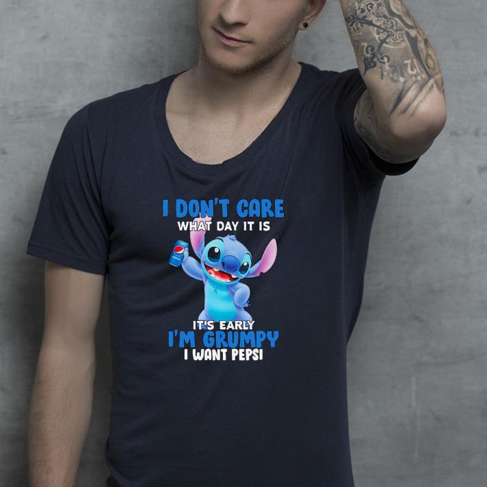 fadf4981 stitch i don t care what day it is it s early i m grumpy i want pepsi shirt 4 - Stitch i don’t care what day it is it’s early i’m grumpy i want pepsi Shirt