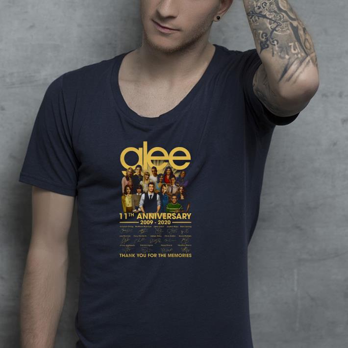 fc2d5b08 nice glee 11th anniversary 2009 2020 signatures thank you for the memories shirt 4 - Nice Glee 11th Anniversary 2009 2020 Signatures Thank You For The Memories Shirt
