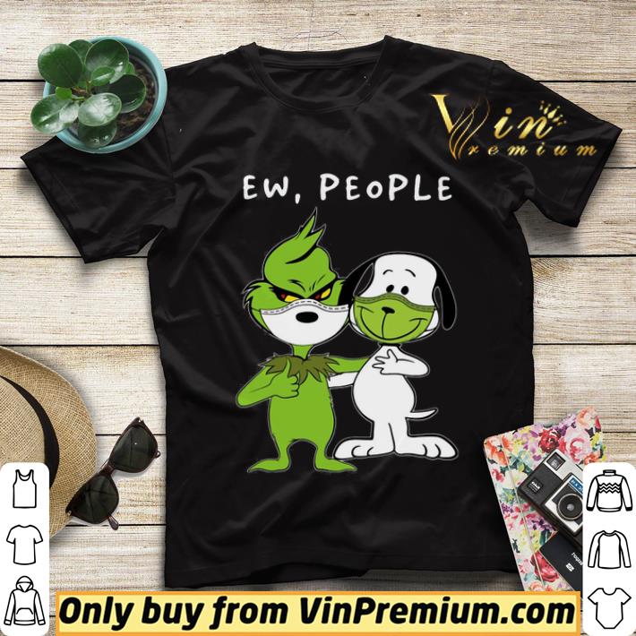 fd63dfe8 snoopy and grinch face mask ew people shirt sweater 4 - Snoopy And Grinch Face Mask Ew People shirt sweater