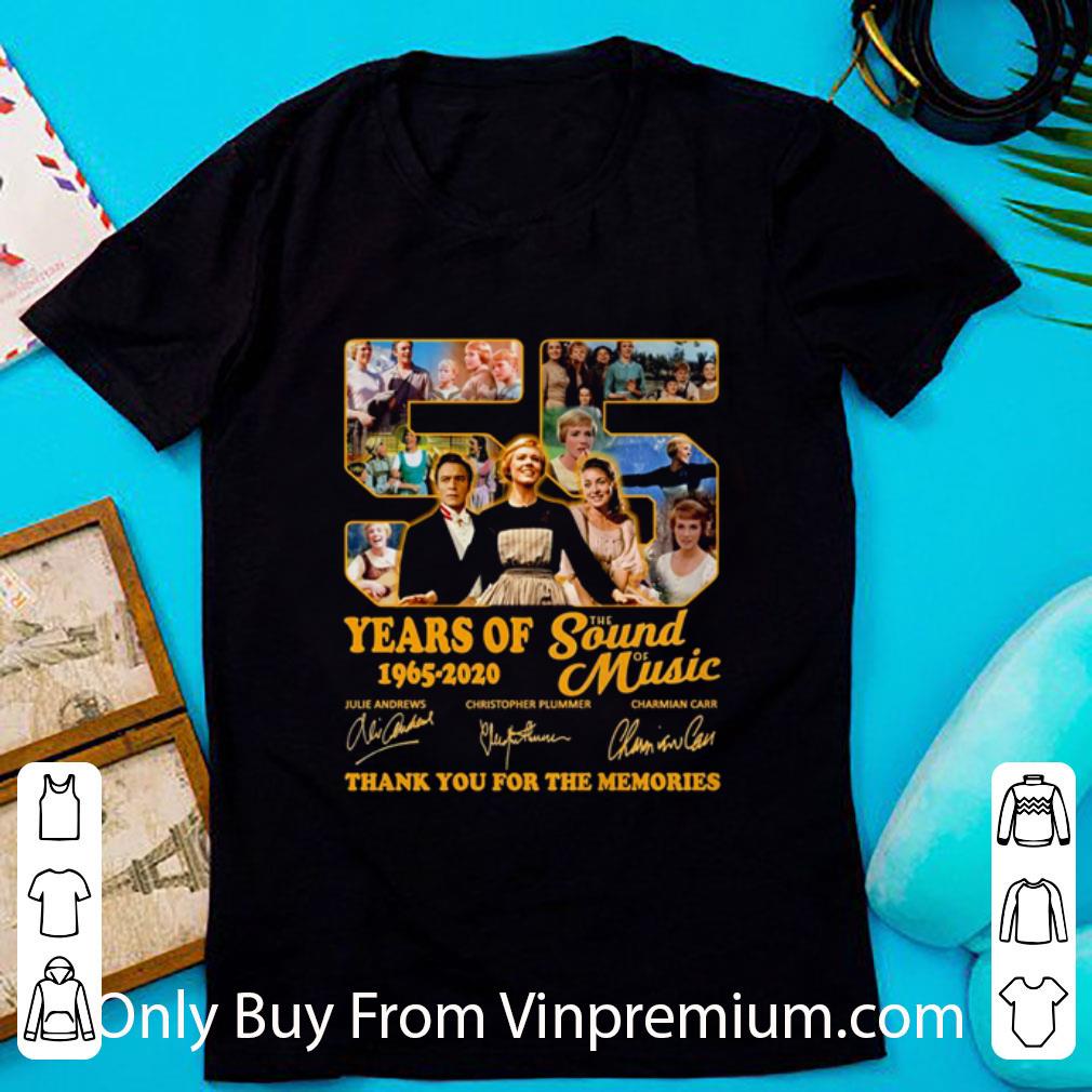 Awesome Thank You For The Memories 55 Years Of The Sound Of Music 1965-2020 Signatures shirt