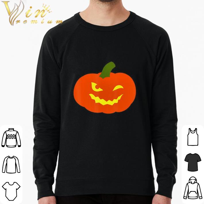 0b7ef40f premium winking eye pumpkin face halloween costume shirt sweater 4 - Premium Winking Eye Pumpkin Face Halloween Costume shirt sweater