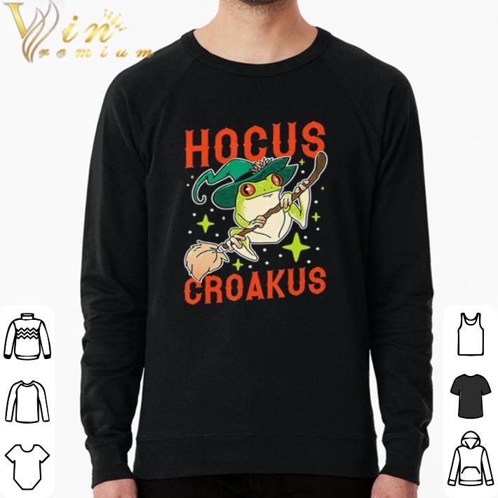 Official Hocus Croakus Frog Witch Halloween shirt sweater 238aa6ab official hocus croakus frog witch halloween shirt sweater 4 - Official Hocus Croakus Frog Witch Halloween shirt sweater