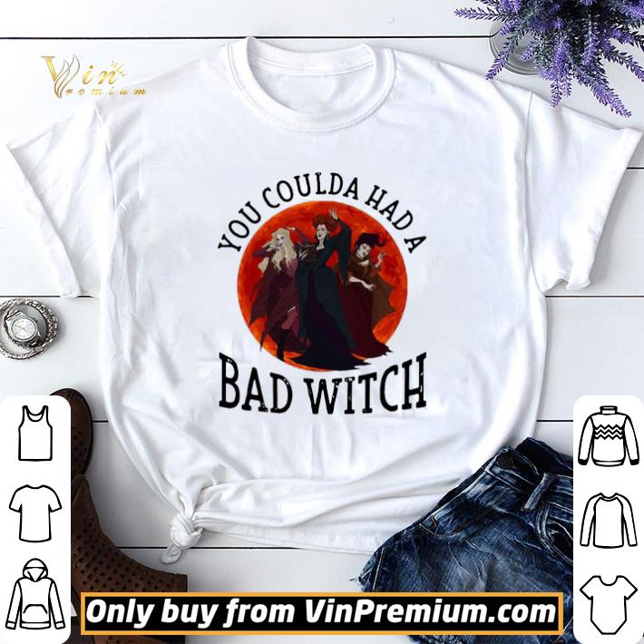 Awesome Hocus Pocus You Coulda Had A Bad Witch Sunset Halloween shirt sweater
