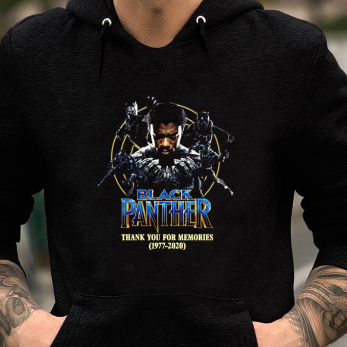 Awesome Chadwick Boseman Black Panther Thank You For The Memories 1977 2020 shirt