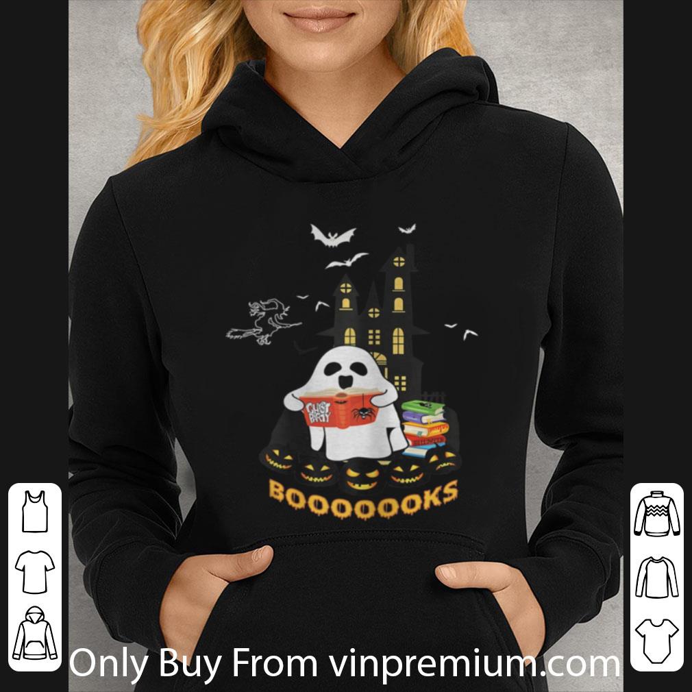 384cc4c2 original womens funny halloween ghost reads booooooks boo read books shirt 4 - Original Womens Funny Halloween Ghost Reads Booooooks Boo Read Books shirt