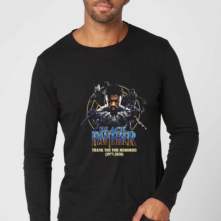 3f1ba535 awesome chadwick boseman black panther thank you for the memories 1977 2020 shirt 4 - Awesome Chadwick Boseman Black Panther Thank You For The Memories 1977 2020 shirt