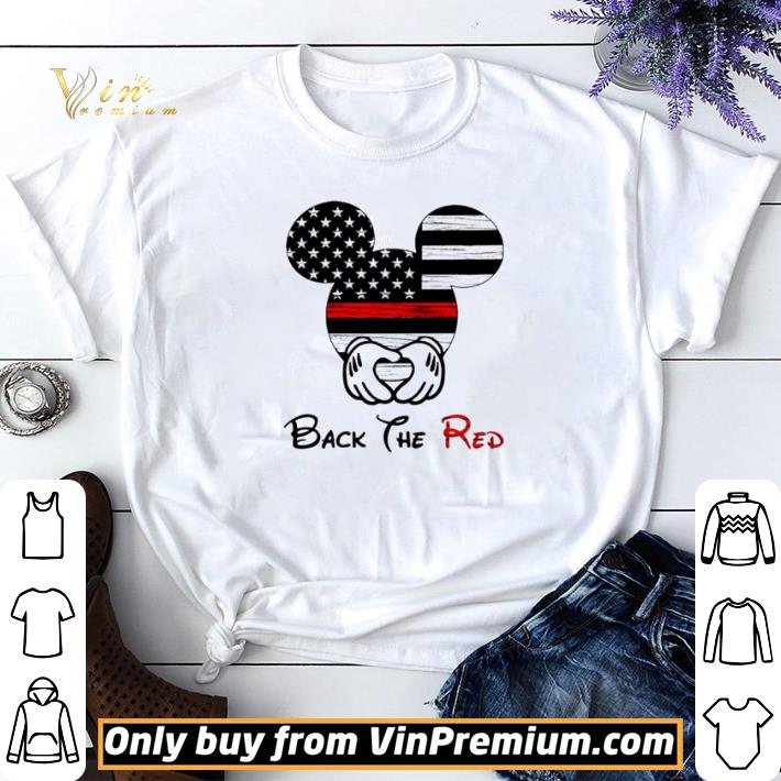 Awesome Mickey Disney American flag back the red shirt sweater