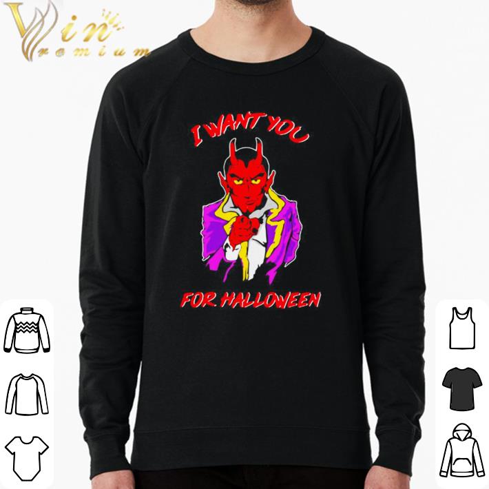 48eb3fe9 top satan i want you for halloween shirt sweater 4 - Top Satan i want you for halloween shirt sweater