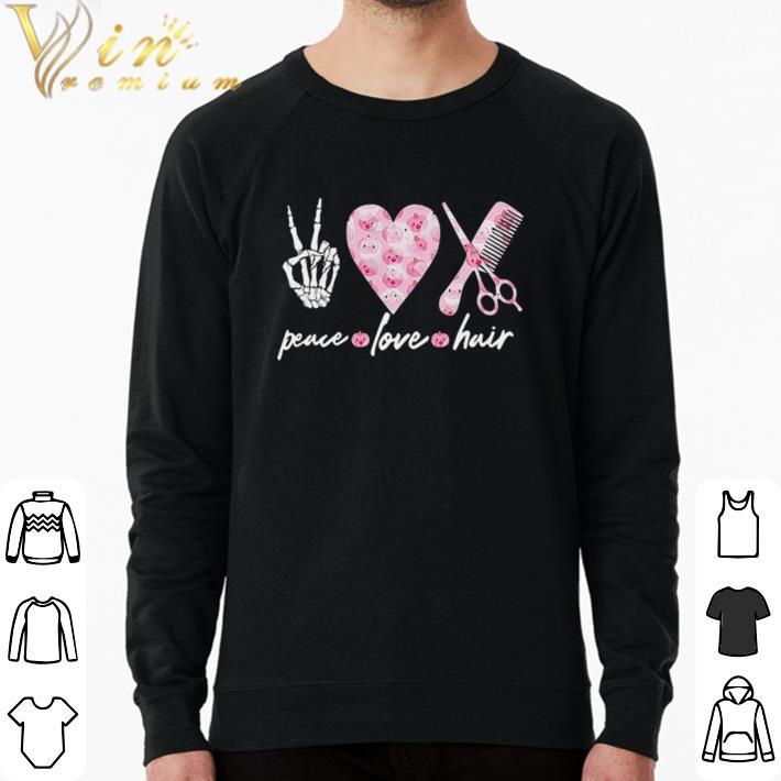 Nice Peace love hair pumpkin pink breast cancer awareness shirt sweater 4a1f7d78 nice peace love hair pumpkin pink breast cancer awareness shirt sweater 4 - Nice Peace love hair pumpkin pink breast cancer awareness shirt sweater