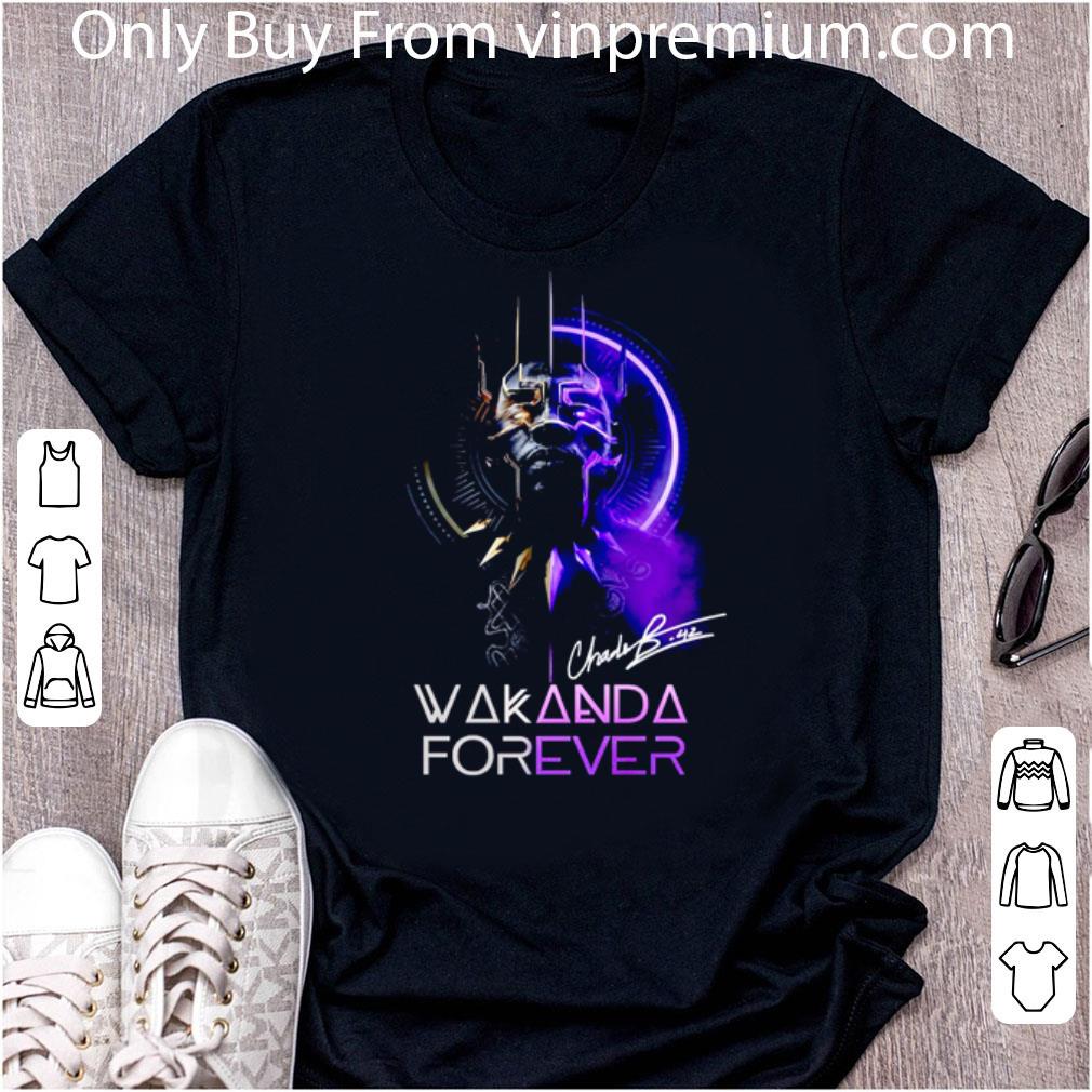 Awesome Chadwick Boseman Black Panther Wakanda Forever Signature shirt