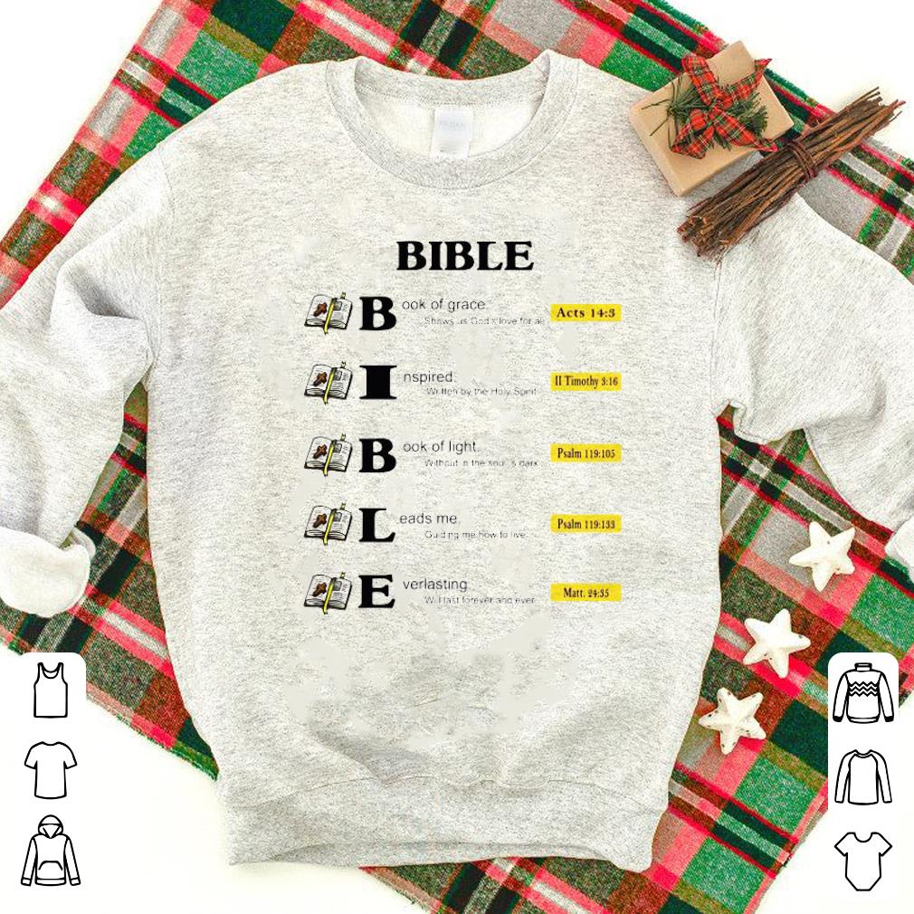 Nice Bible Book Of Grace Shows Us God’s Love For All Inspired Written By The Holy Spirit Book Of Light Without In The Soul Is Dark Shirt