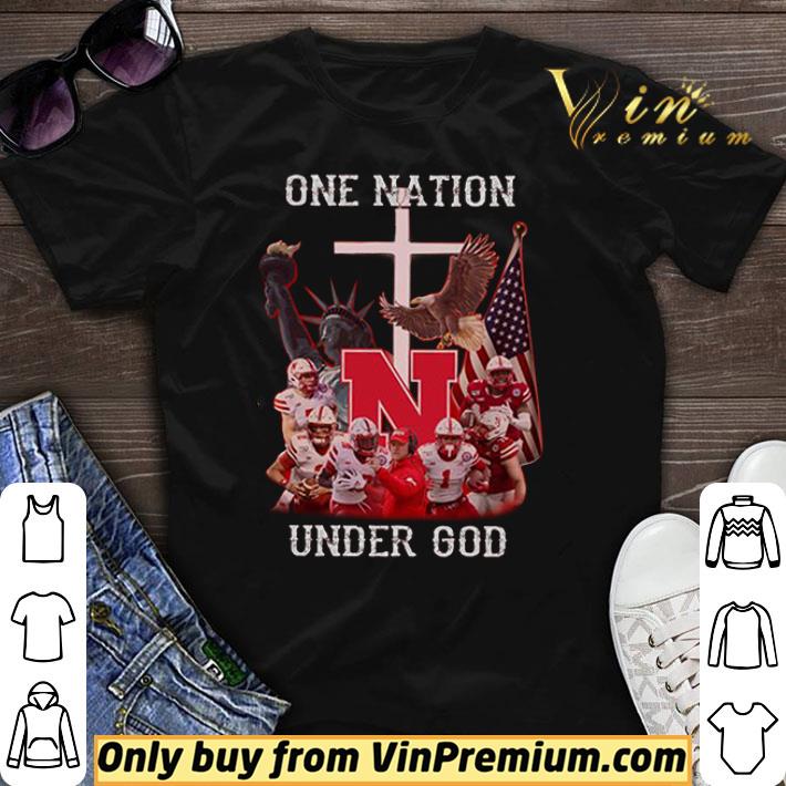 Awesome Nebraska Cornhuskers one nation under god shirt sweater