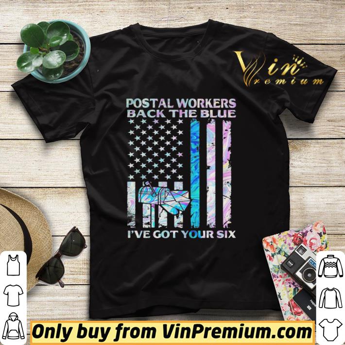 Awesome Postal workers back the blue i’ve got your six American flag shirt sweater 60ac6310 awesome postal workers back the blue i ve got your six american flag shirt sweater 4 - Awesome Postal workers back the blue i’ve got your six American flag shirt sweater