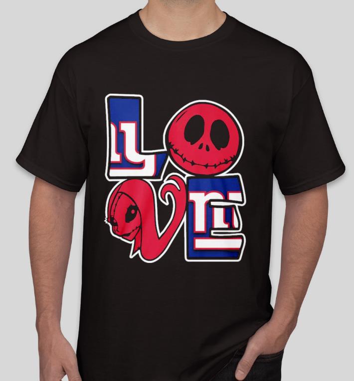 Premium Jack Skellington and Sally love New York Giants Shirt 66f93409 premium jack skellington and sally love new york giants shirt 4 - Premium Jack Skellington and Sally love New York Giants Shirt