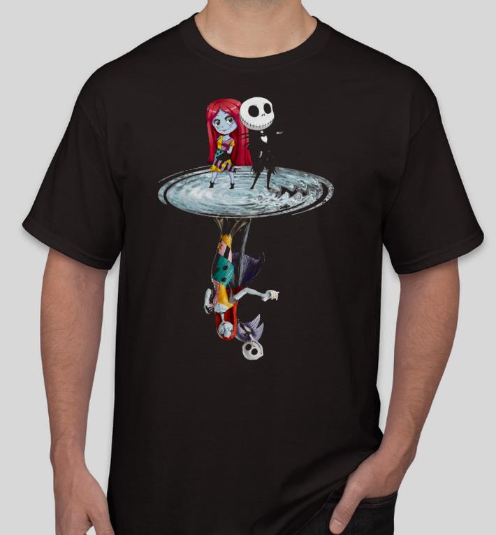 Nice Jack Skellington And Sally Water Mirror Reflection Shirt ad44ecf5 nice jack skellington and sally water mirror reflection shirt 4 - Nice Jack Skellington And Sally Water Mirror Reflection Shirt