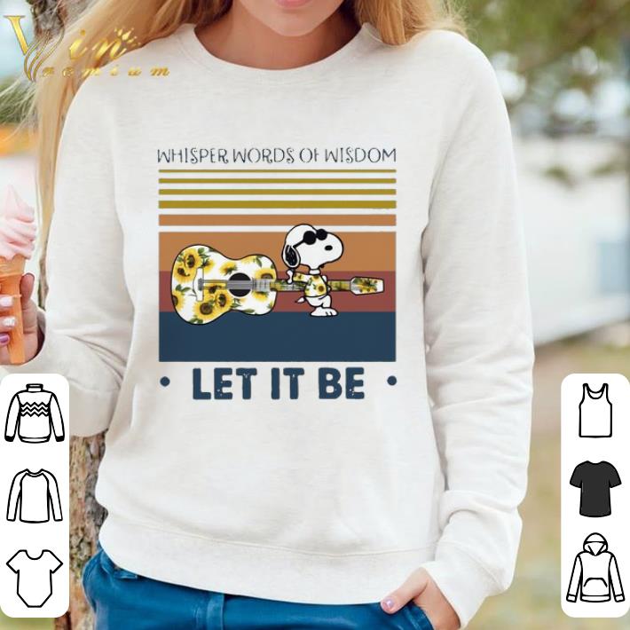 bcf53604 pretty snoopy guitar sunflower whisper words of wisdom let it be vintage retro shirt sweater 4 - Pretty Snoopy Guitar Sunflower Whisper Words Of Wisdom Let It Be Vintage Retro shirt sweater